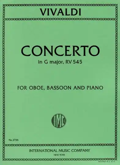 Antonio Vivaldi, Concerto Sol F Xii N. 36 (Fuessl) Letzte Chance