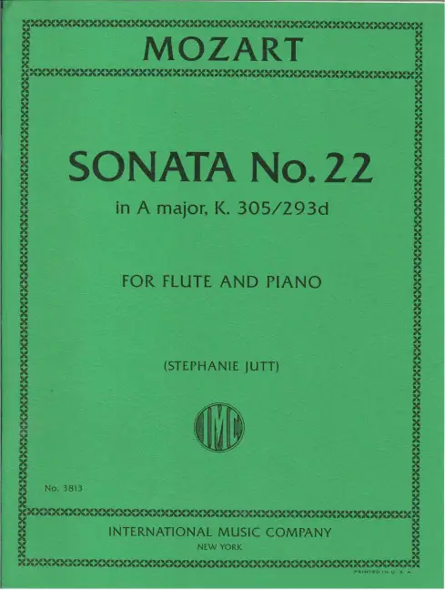 Sonata no.22 in A Major KV305/293d Meistverkauft