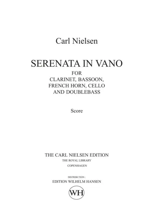 Carl Nielsen, Serenata In Vano Finale Aktion