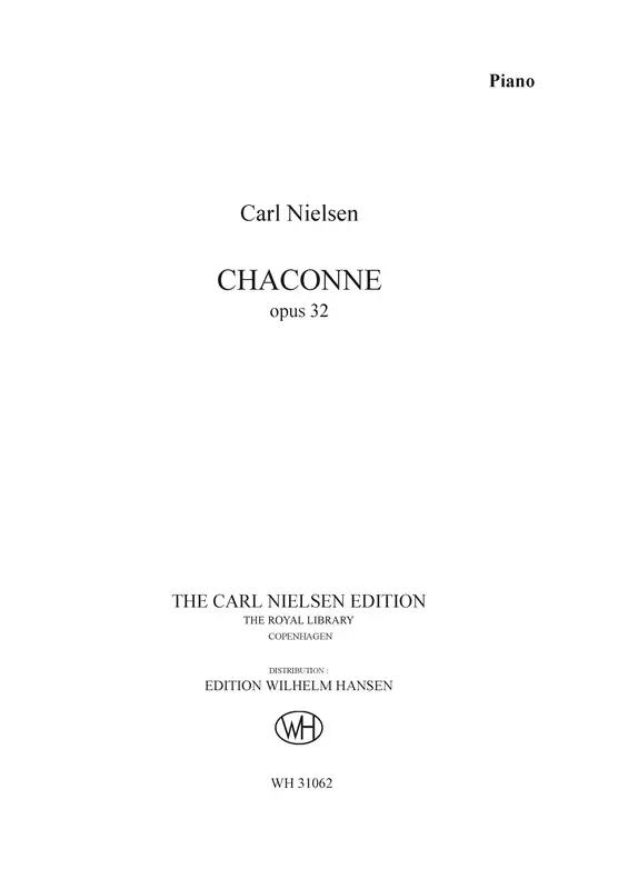 Super-Preis Carl Nielsen, Chaconne Op.32