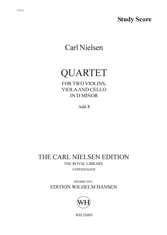 Carl Nielsen, String Quartet D-Minor Preiswert