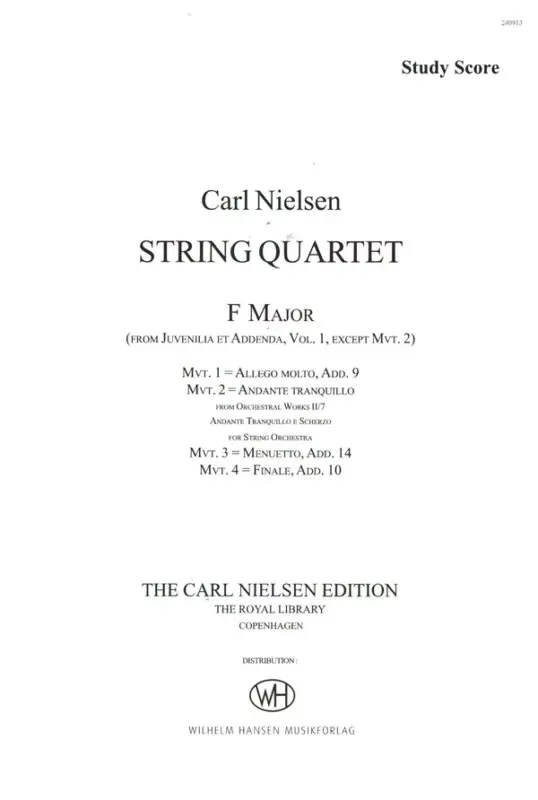 Sofort Bestellen String Quartet F Major