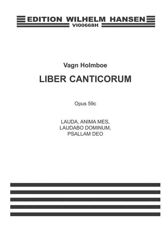 Vagn Holmboe, Liber Canticorum Vol.II Op.59c Neu