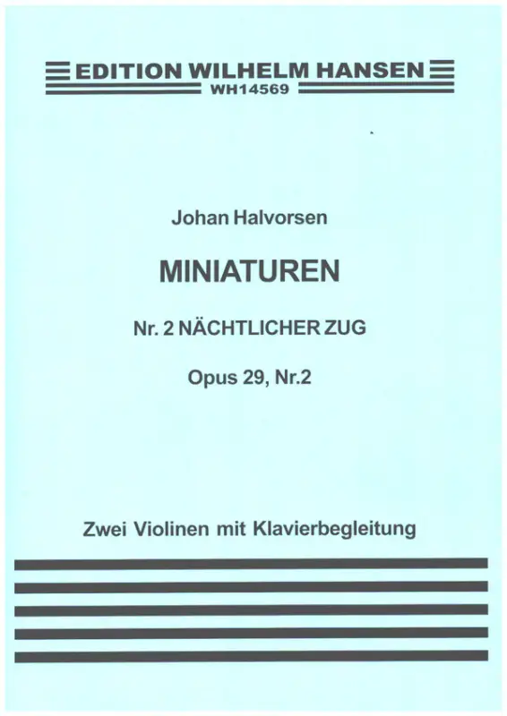 Saisonangebot Miniaturen op.29 Nr.2 'Nächtlicher Zug'