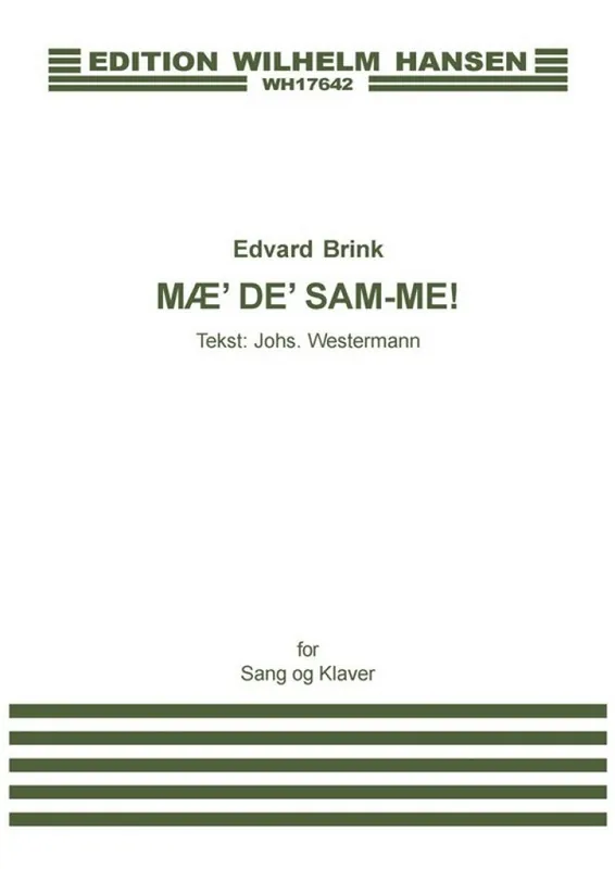 Top-Angebot Edvard Brink_Johs. Westermann, Mae' De' Sam-me