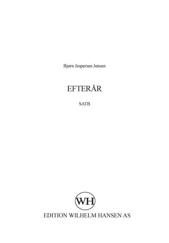 Björn Jespersen, Efterår Top-Preis