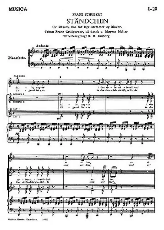 Schneller Versand Franz Schubert_Franz Grillparzer, Standchen