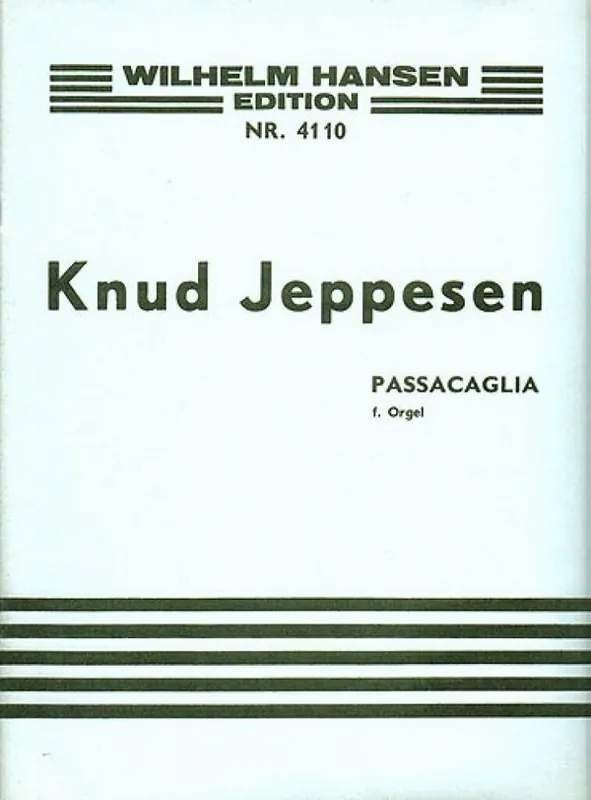 Begrenztes Angebot Knud Jeppesen, Passacaglia For Organ