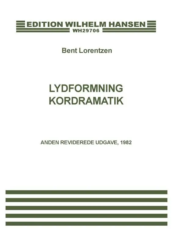 Bent Lorentzen, Lydformning Og Kordramatik Direkt Vom Hersteller