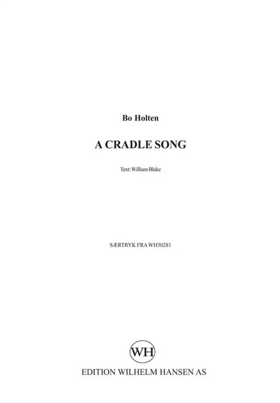 Bo Holten, A Cradle Song Knallerangebot