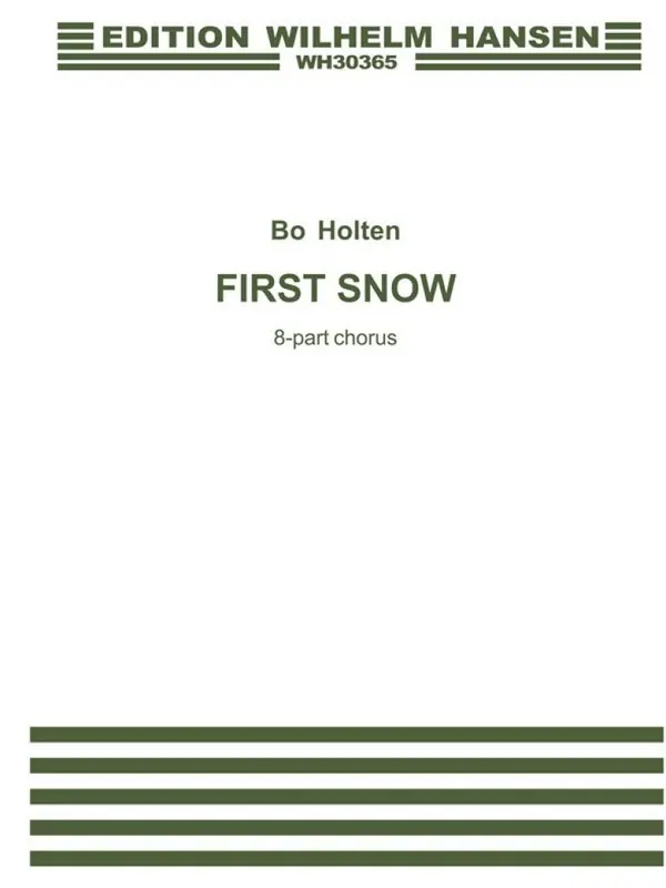 Bo Holten_Stephan G. Stephansson, First Snow Bestseller