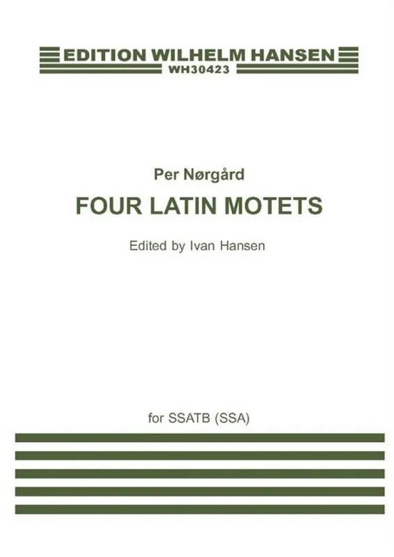 Sichere Zahlung Per Nörgård, 4 Latin Motets