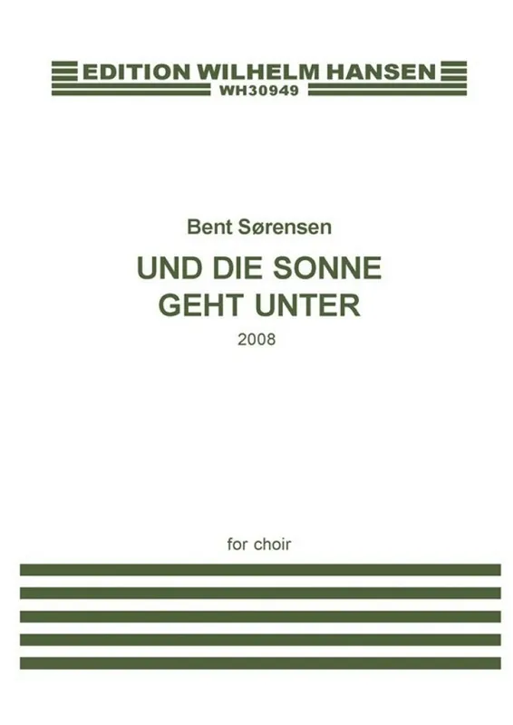 Bent Sörensen_Pia Juul, Und Die Sonne Geht Unter Neu