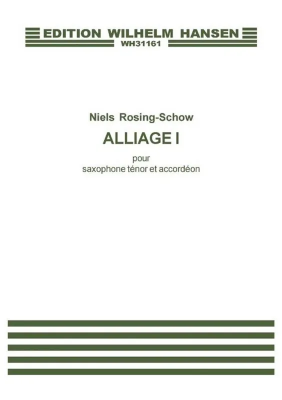 Abverkauf Niels Rosing-Schow, Alliage I