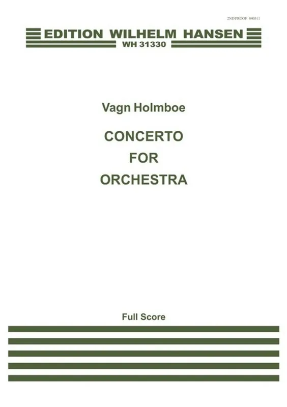 Vagn Holmboe, Concerto For Orchestra Günstig