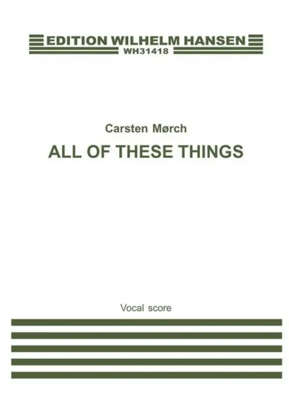 Carsten Johannes Morch, All Of These Things Sofort Bestellen