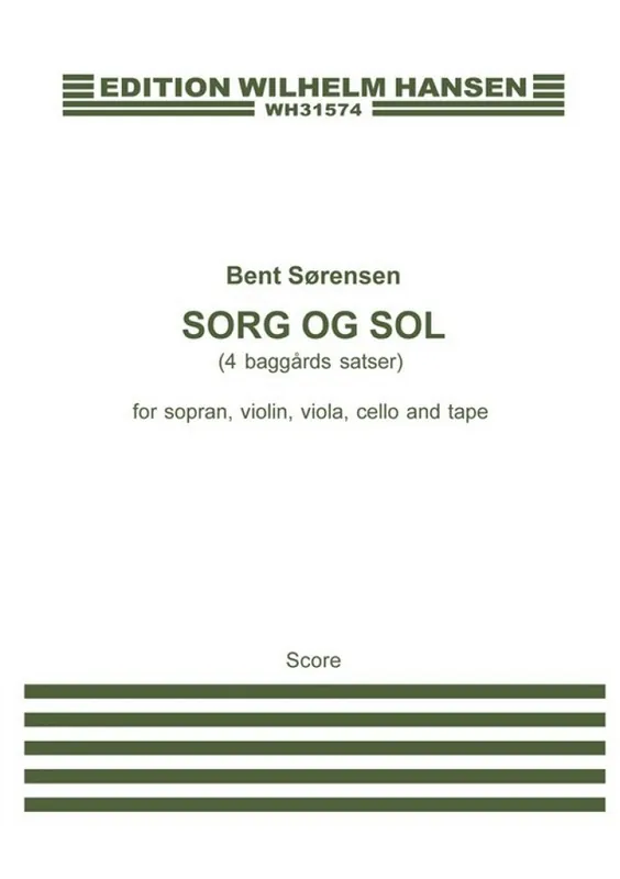 Bent Sörensen, Sorg Og Sol Sonderaktion
