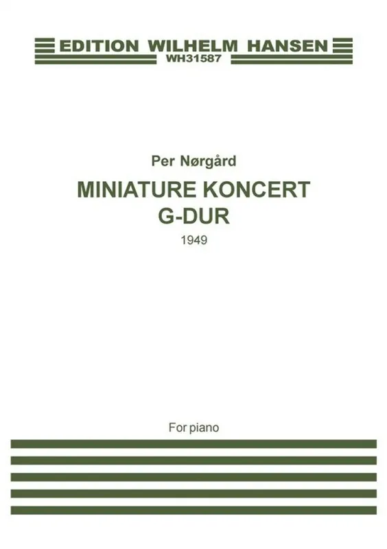 Sonderaktion Per Nörgård, Miniature Koncert G-Dur