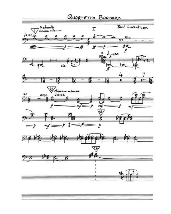 Beliebt Bent Lorentzen, Quartetto Barbaro