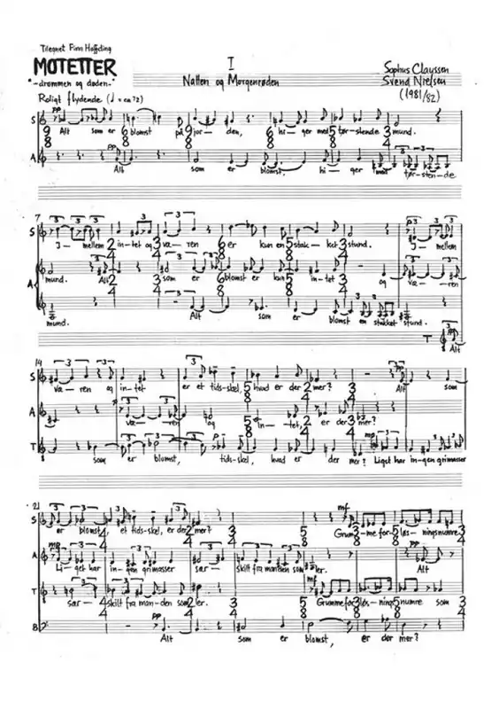 Svend Hvidtfelt Nielsen_Sophus Claussen, Motetter Neue Kollektion