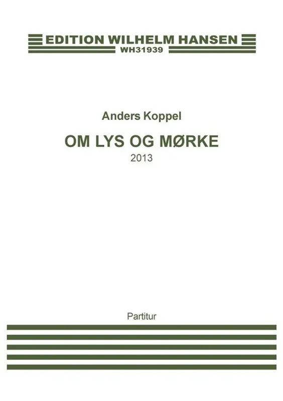 Anders Koppel, Om Lys Og Mörke Versand Am Gleichen Tag