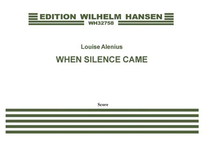 Top-Preis Louise Boserup Alenius, When Silence Came