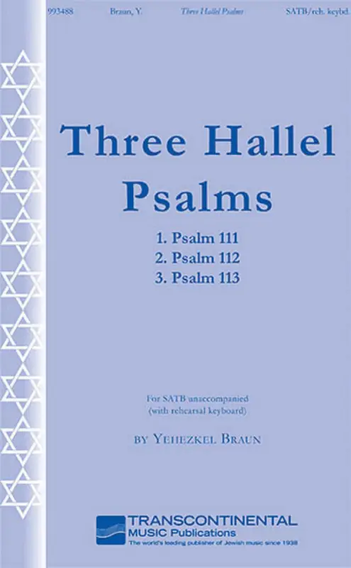 Yehezkel Braun, Three Hallel Psalms Jetzt Kaufen