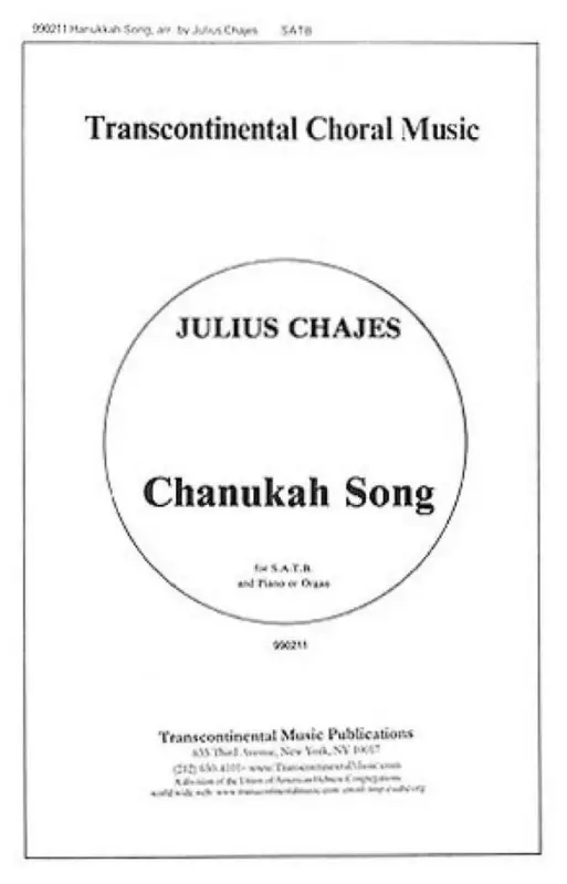 Kostenfreie Lieferung Julius Chajes, Chanukah Song Mi Y'maleil