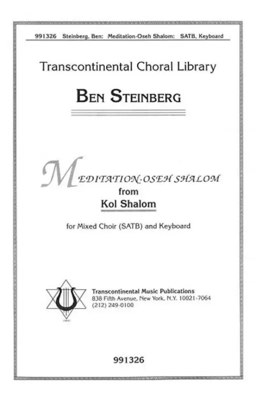 Super-Preis Ben Steinberg, Meditation - Oseh Shalom