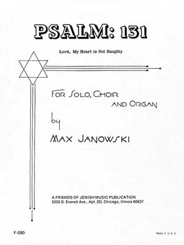Max Janowski, Psalm 131 Aktuell