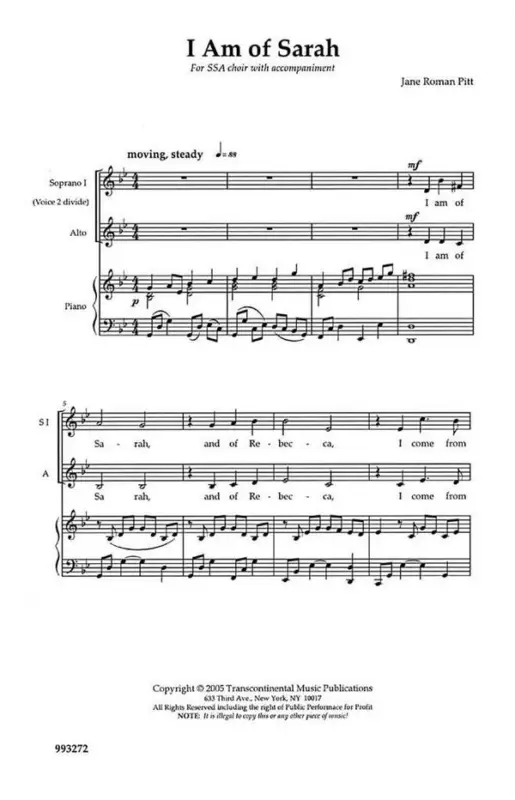 Meistverkauft Jane Roman Pitt, I Am of Sarah