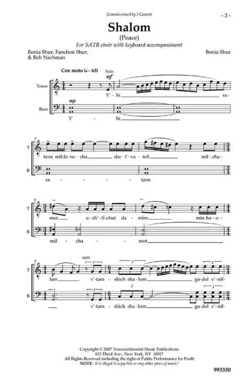 Gratis Versand Bonia Shur, Shalom