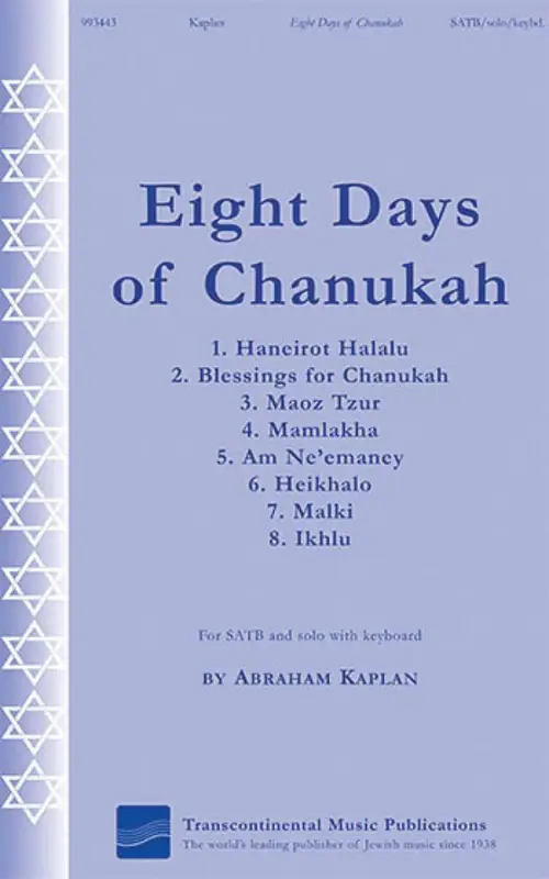 Abraham Kaplan, Eight Days of Chanukah Abverkauf