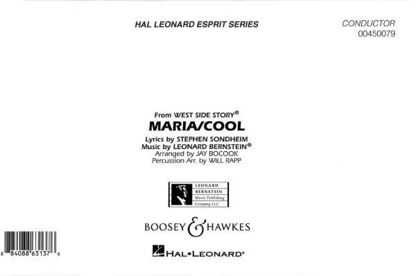 Bernstein, Leonard: Maria / Cool (from West Side Story) Angebot