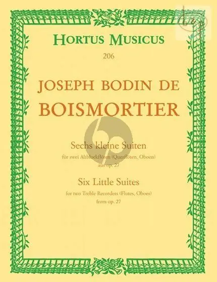 Schnäppchen Joseph Bodin de Boismortier, Duetten