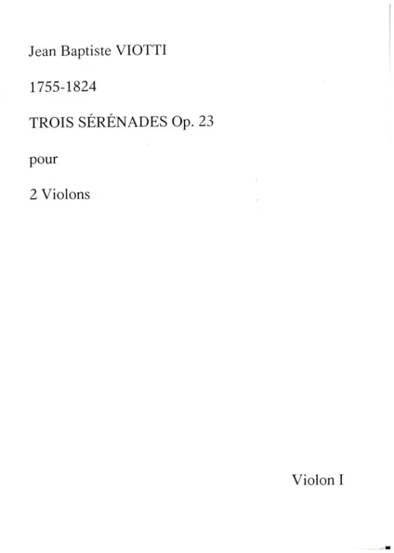 Preisreduziert 3 Sérénades op.23