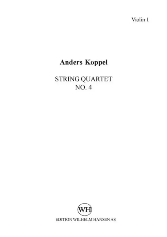 Anders Koppel, String Quartet No.4 Garantierte Lieferung