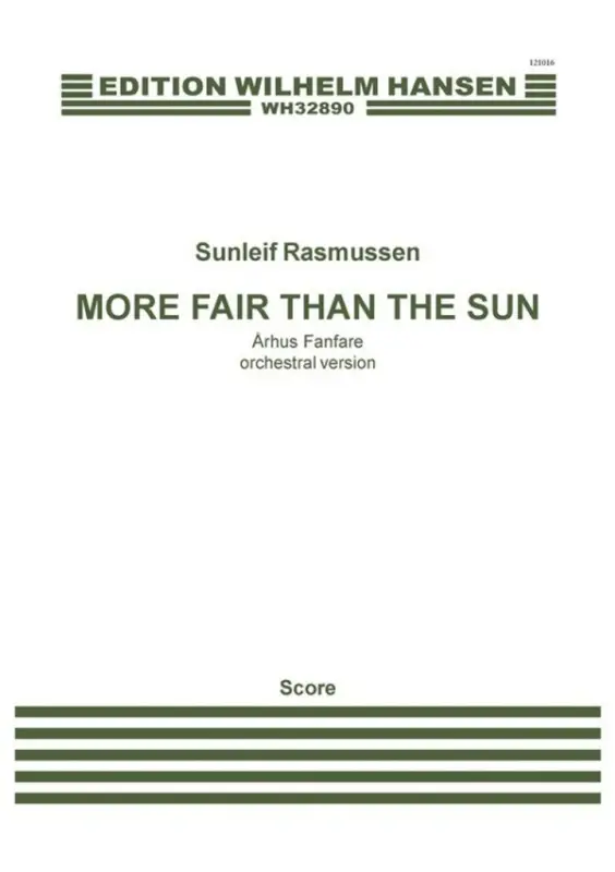 Sunleif Rasmussen, More Fair Than The Sun - Århus Fanfare Schneller Versand