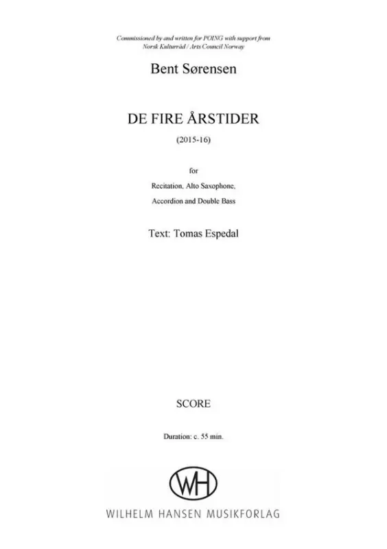 Direktkauf Bent Sörensen_Tomas Espedal, De Fire Årstider