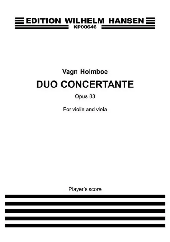 Vagn Holmboe, Duo Concertante Op. 83 Neu