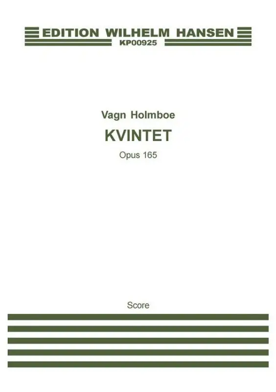 Top-Preis Vagn Holmboe, Strygekvintet Op. 165