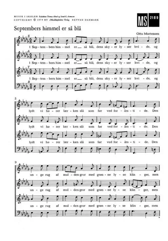 Septembers Himmel Er Så Blå Neu