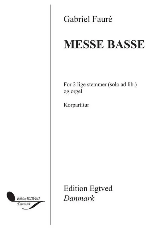Billig Gabriel Fauré, Messe Basse