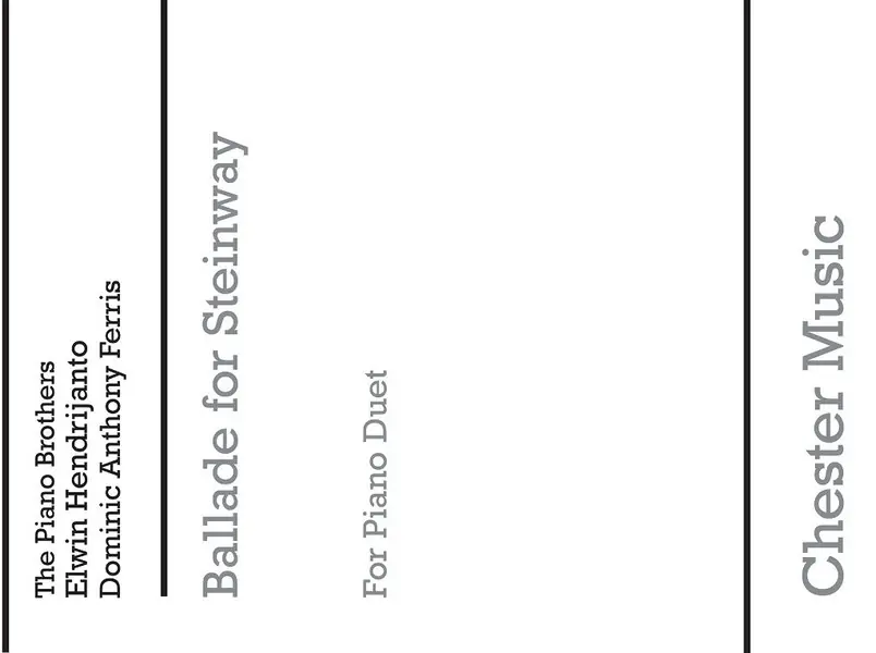 Letzte Chance Dominic Ferris_Elwin Hendrijanto, Ballade - For Steinway & Sons