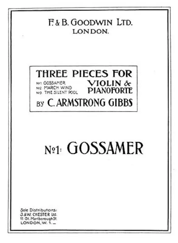 Cecil Armstrong Gibbs, Gossamer Heißes Angebot