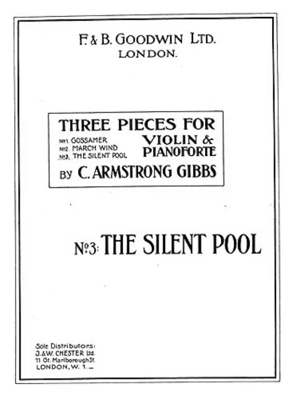 Cecil Armstrong Gibbs, The Silent Pool Sofort Bestellen