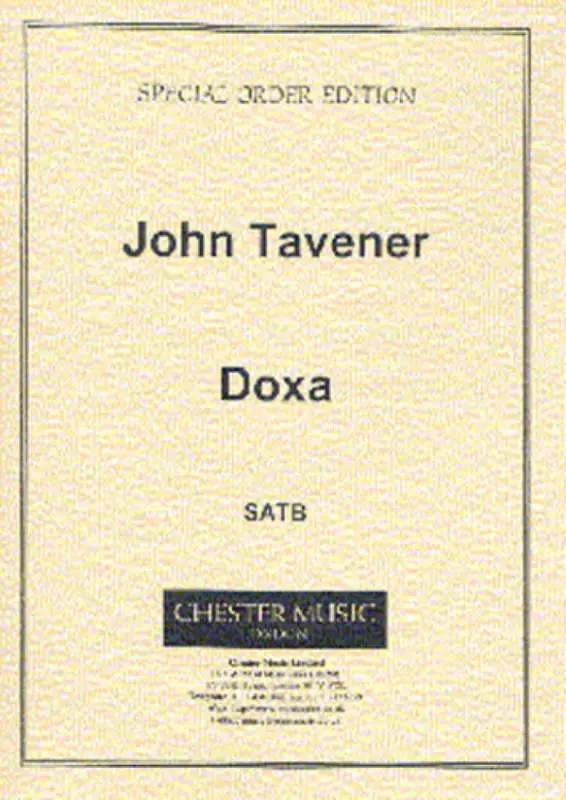 John Tavener, Doxa Gratis Versand