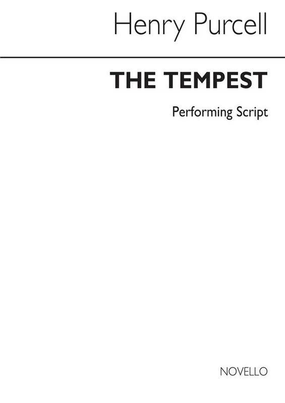 Angebot Tempest Performing Script Book