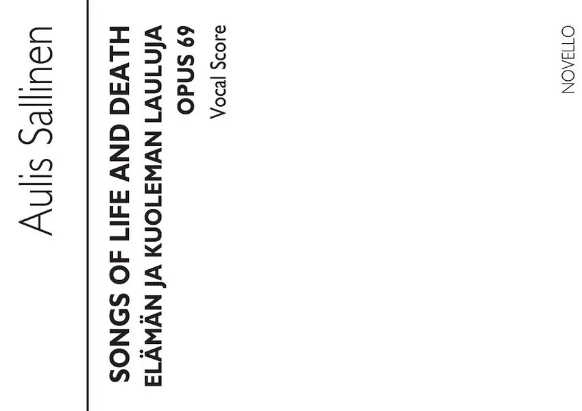 Angebot Aulis Sallinen, Songs Of Life And Death Op.69
