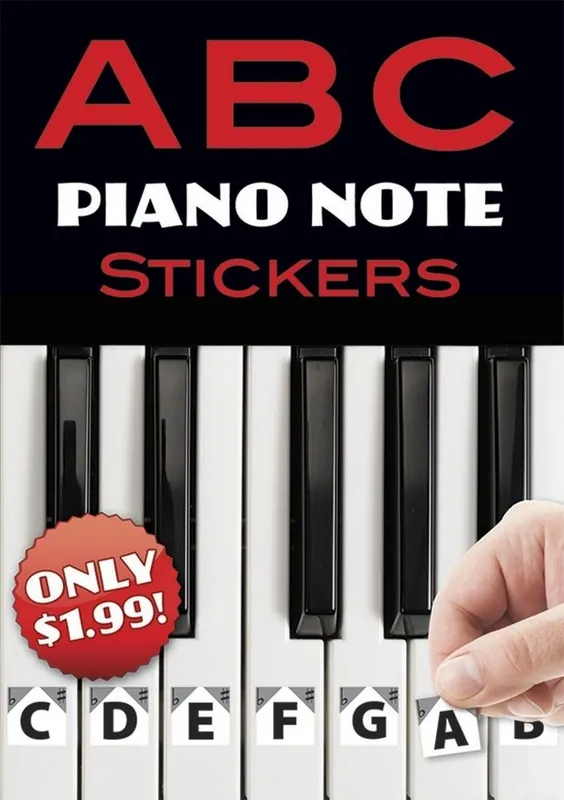 A B C Piano Note Stickers Sofort Bestellen
